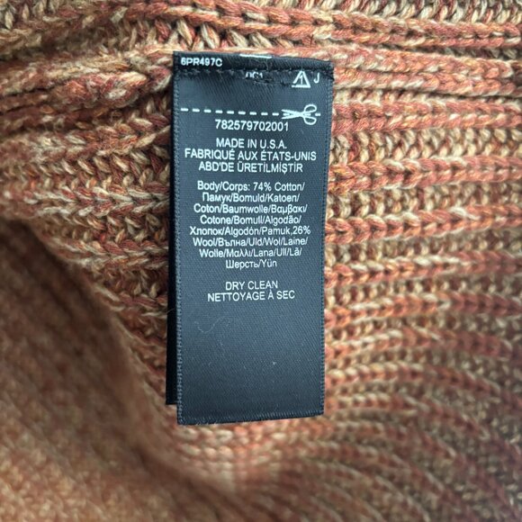 BNWT RRL Thick Rust Marl Wool Cotton Shawl Collar Cardigan - Small Made in USA - Picture 11 of 12